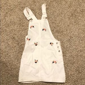 F21 Floral Pinafore Dress